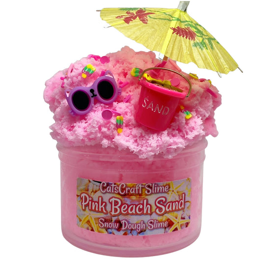 Pink Beach Sand Snow Dough Slime