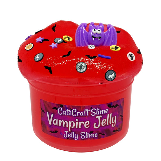 Jelly Slime "Vampire Jelly" Scented Slime Inflating Soft Halloween Slimes ASMR 6 oz
