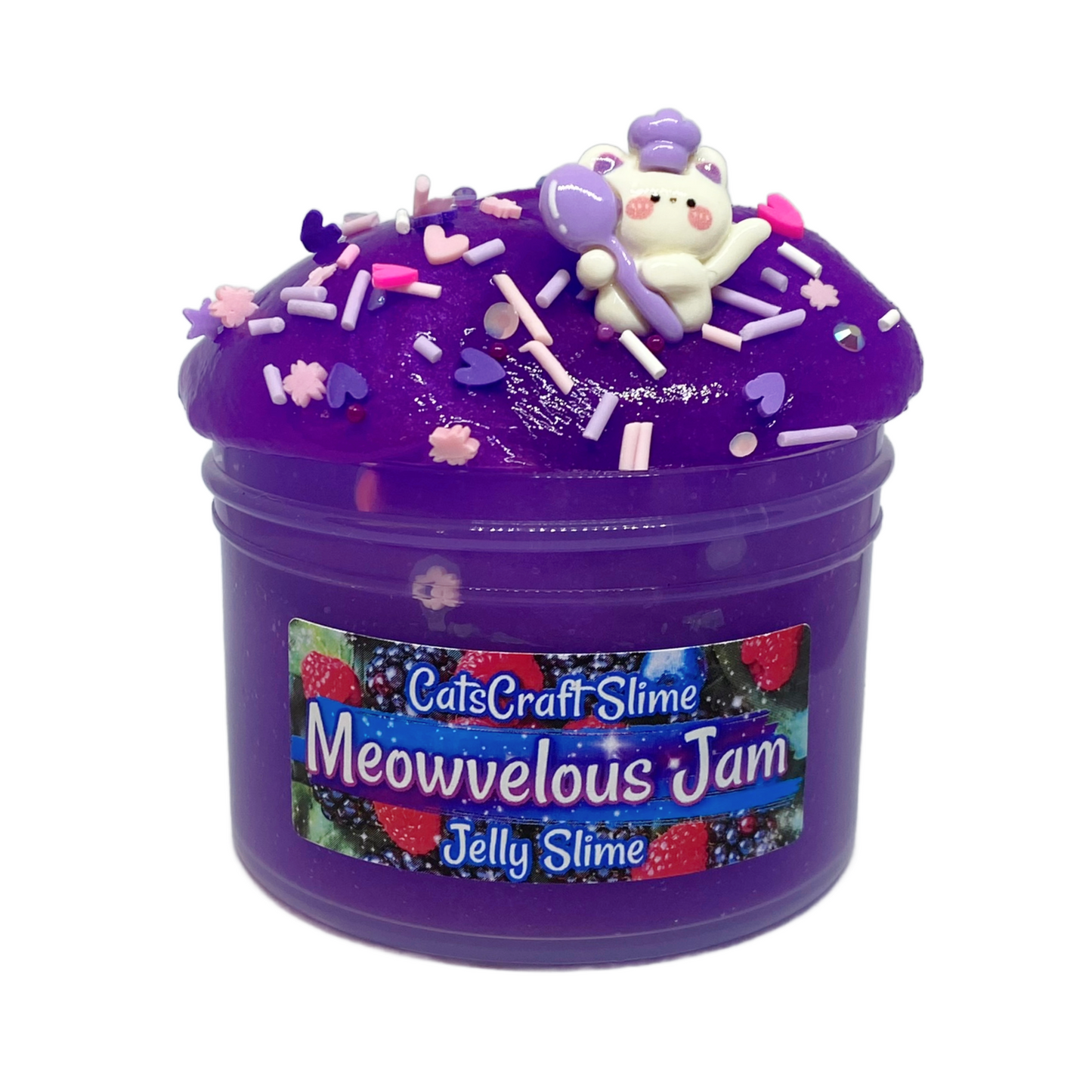 Bubble Berries - Scented Clear Berry Bead Crunch Slime