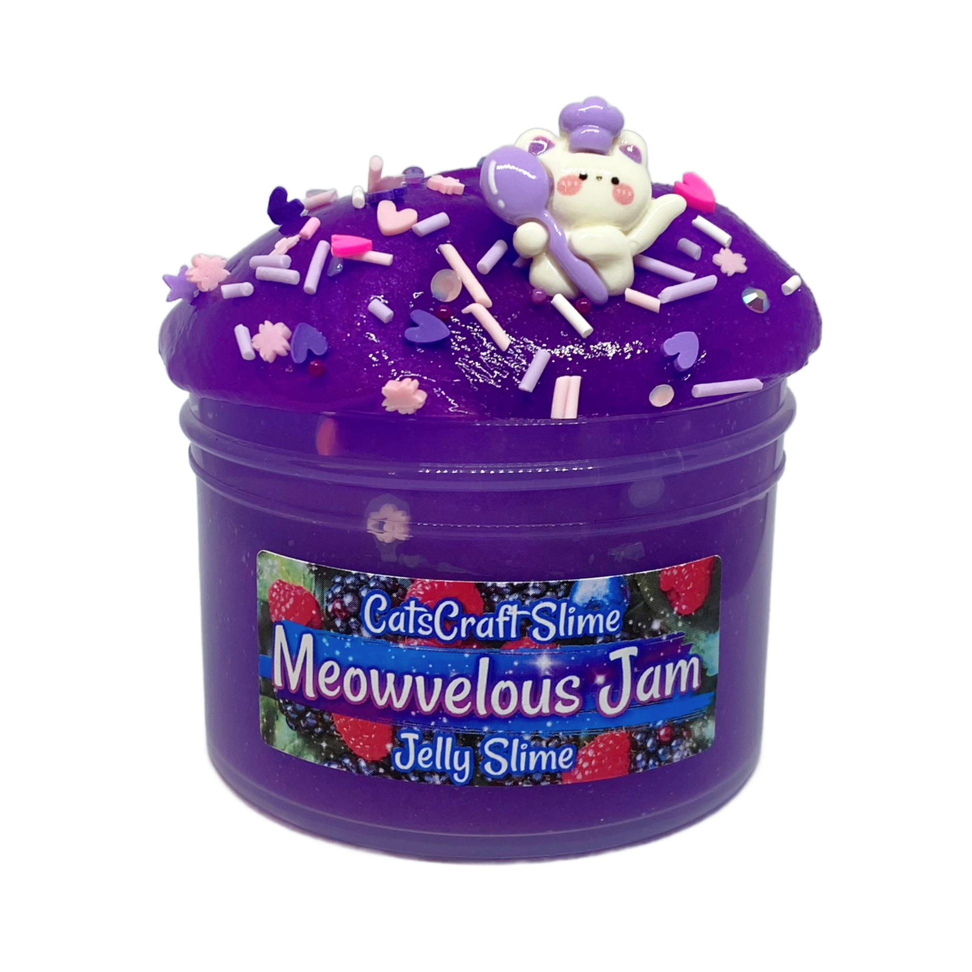 Bubble Berries - Scented Clear Berry Bead Crunch Slime