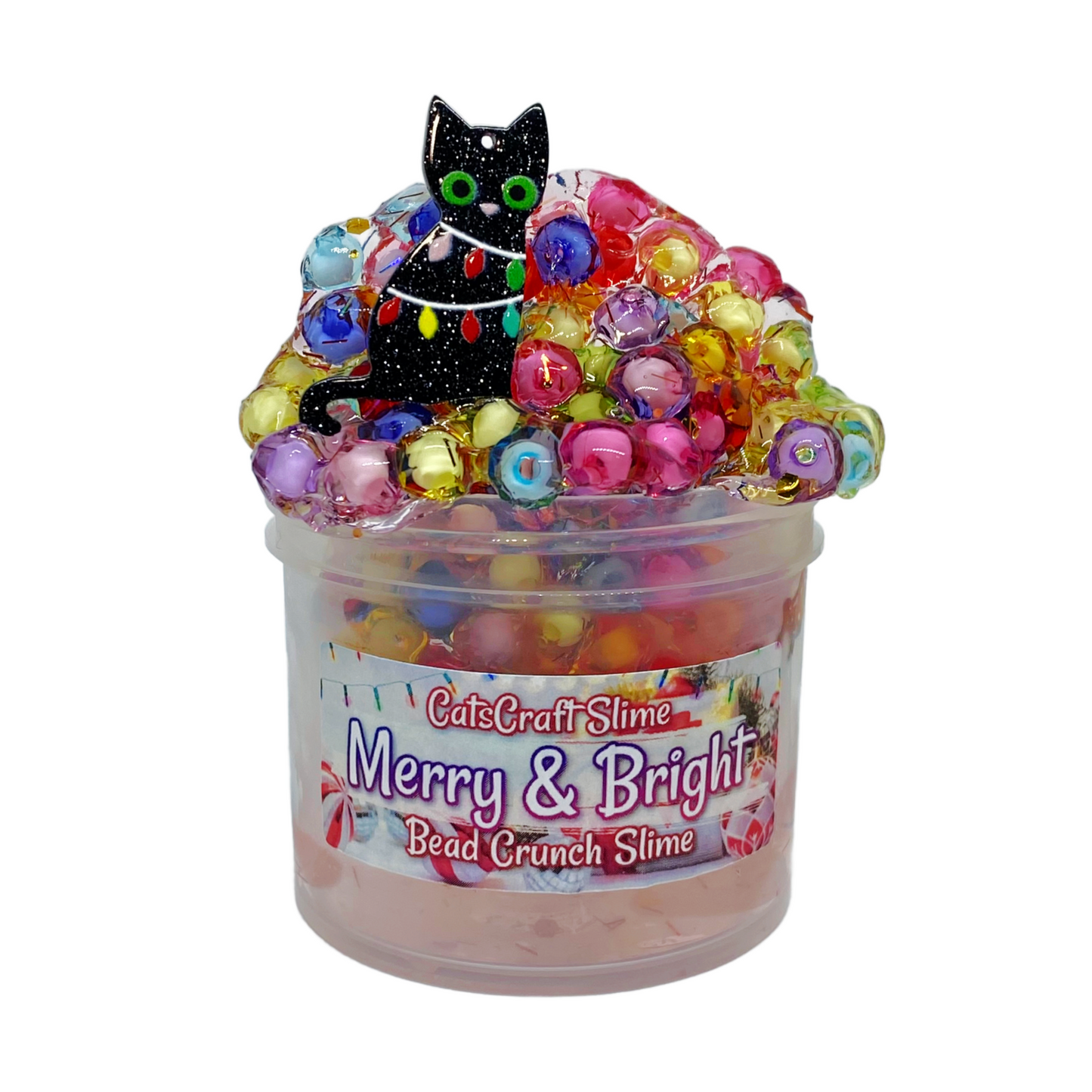 Merry Bright Bead Crunch Slime Bicone Beads