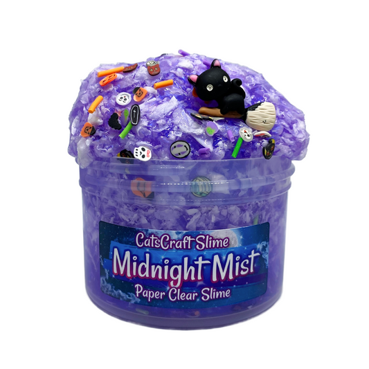 "Midnight Mist" - Paper Clear Slime