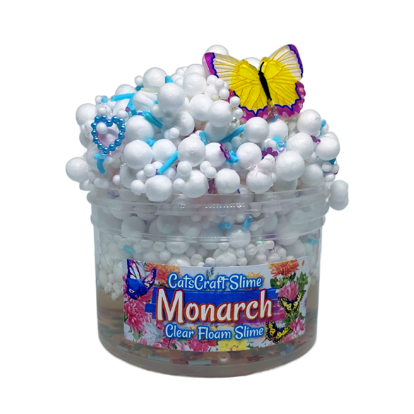 "Monarch" - Full Floam Clear Slime