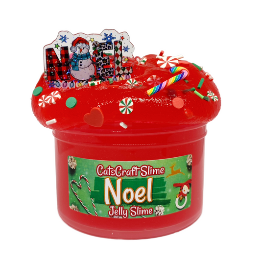 Jelly Slime "Noel" Scented Slime Inflating Soft Christmas Slimes ASMR 6 oz