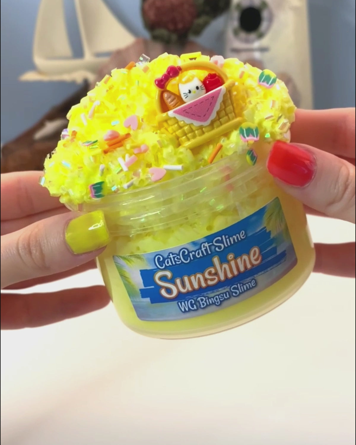 sunshinew bingsu slime catscraft video