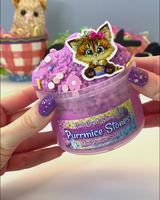 "Purrmice Stones" Crunchy Mini Pumice Slime