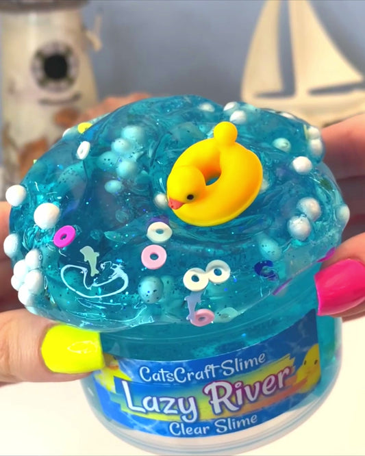 lazy river clear slime video