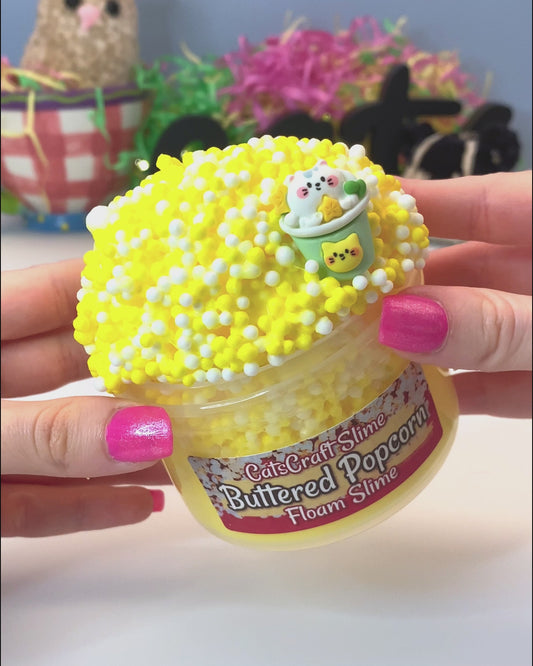 "Buttered Popcorn" - Full Floam Slime