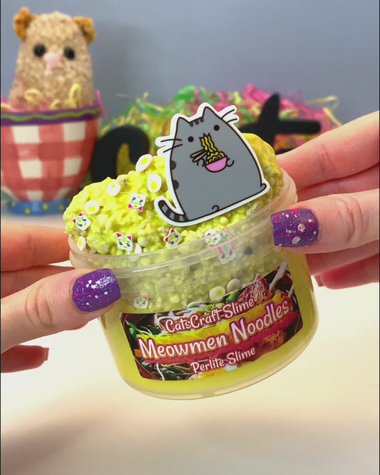 "Meowmen Noodles" Perlite Slime