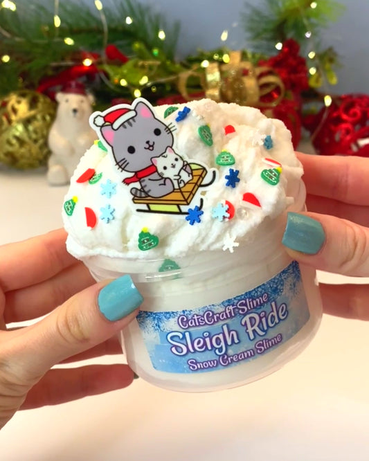 Sleigh Ride Snow Cream Slime Video