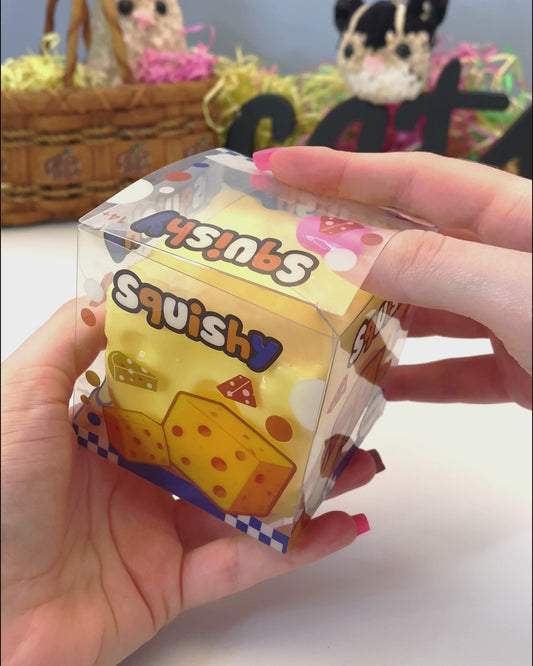 Vaseline Cheese Cube Squishy Fidget Toy