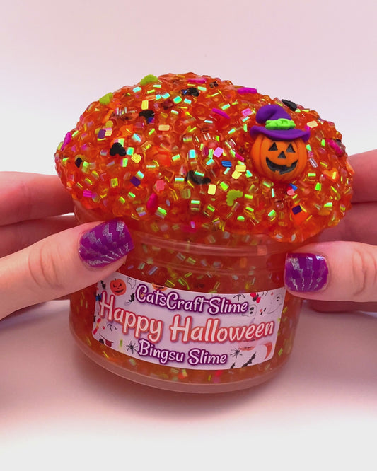 Happy Halloween Bingsu slime video