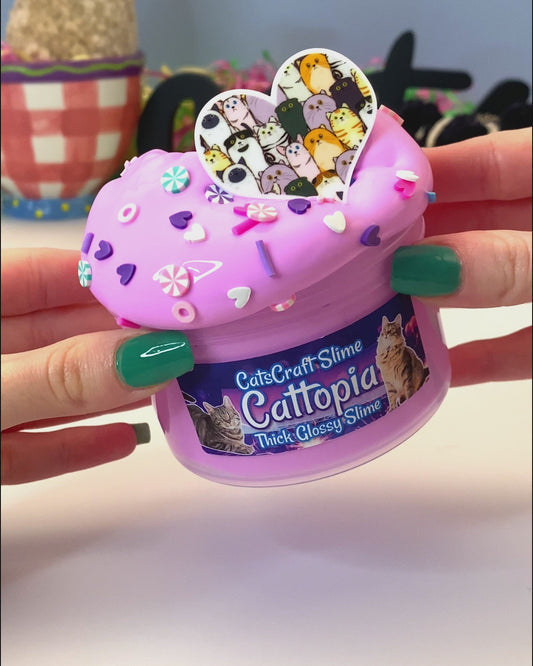 "Cattopia" - Thick Glossy Slime