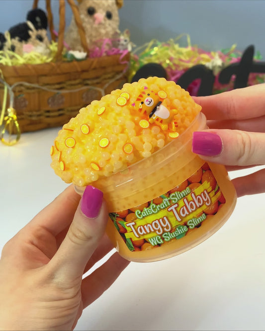"Tangy Tabby" - White glue Slushie Slime
