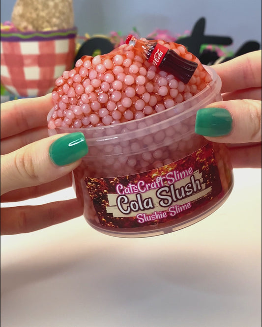 "Cola Slush" - Clear Slushie Slime