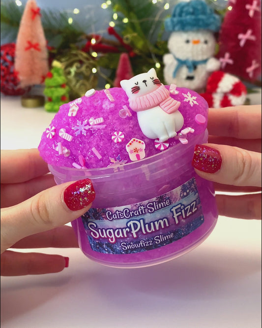 "SugarPlum Fizz"- Snow Fizz Slime (Rare slime texture)