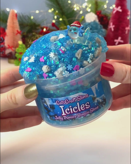 "Icicles" - Jelly Pumice Bingsu Slime
