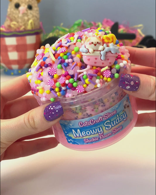 "Meowy Sudsy" Slushie Floam Slime