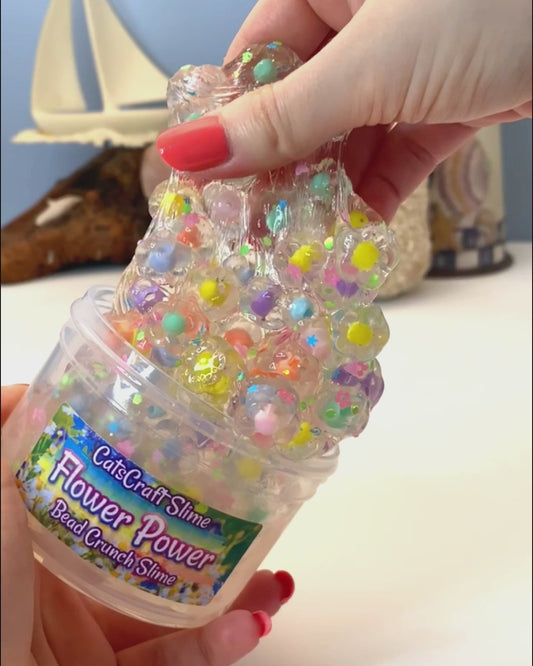 "Flower Power" - Bead Crunch Slime