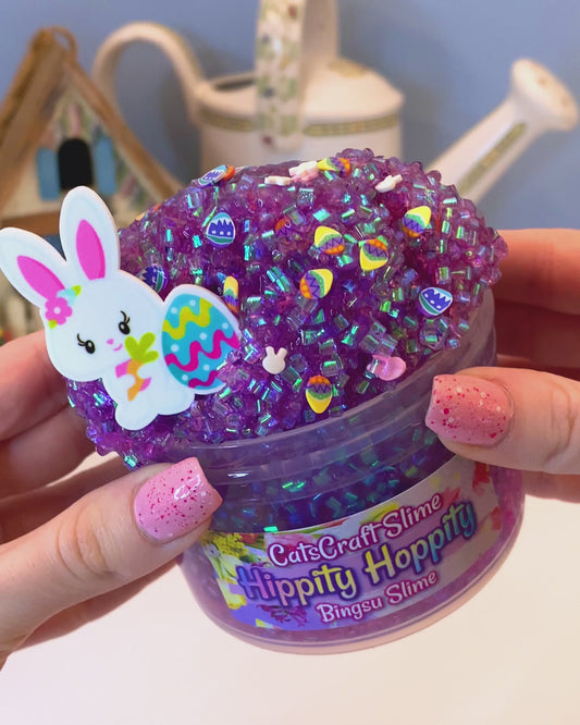 slime video hippity hoppity clear bingsu slime