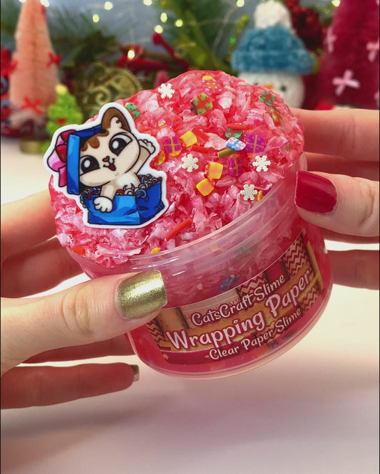 "Wrapping Paper" - Paper Clear Slime