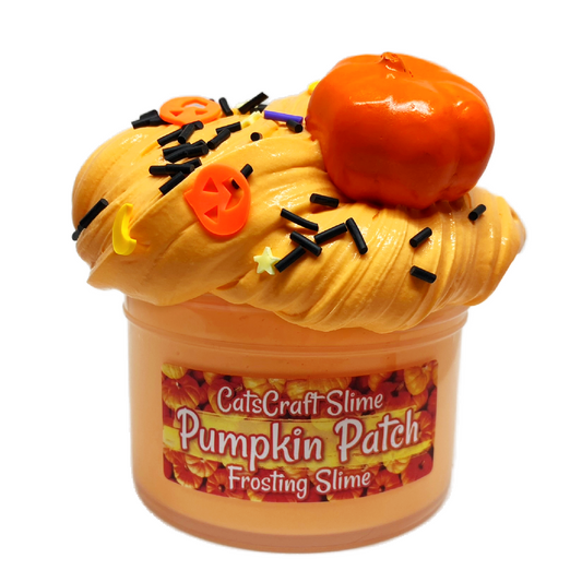 Frosting Slime "Pumpkin Patch" Scented butter Slime with Halloween Charm Inflating Soft ASMR