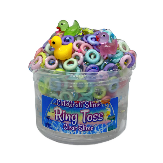 "Ring Toss" - Clear Slime