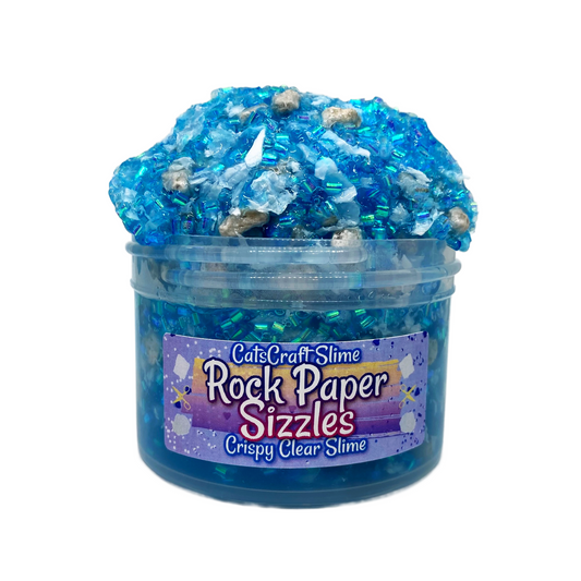 "Rock Paper Sizzles" - Crispy Clear Slime