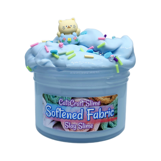 Slay Slime "Softened Fabric" Scented with Charm Sprinkles and Inflating Soft ASMR