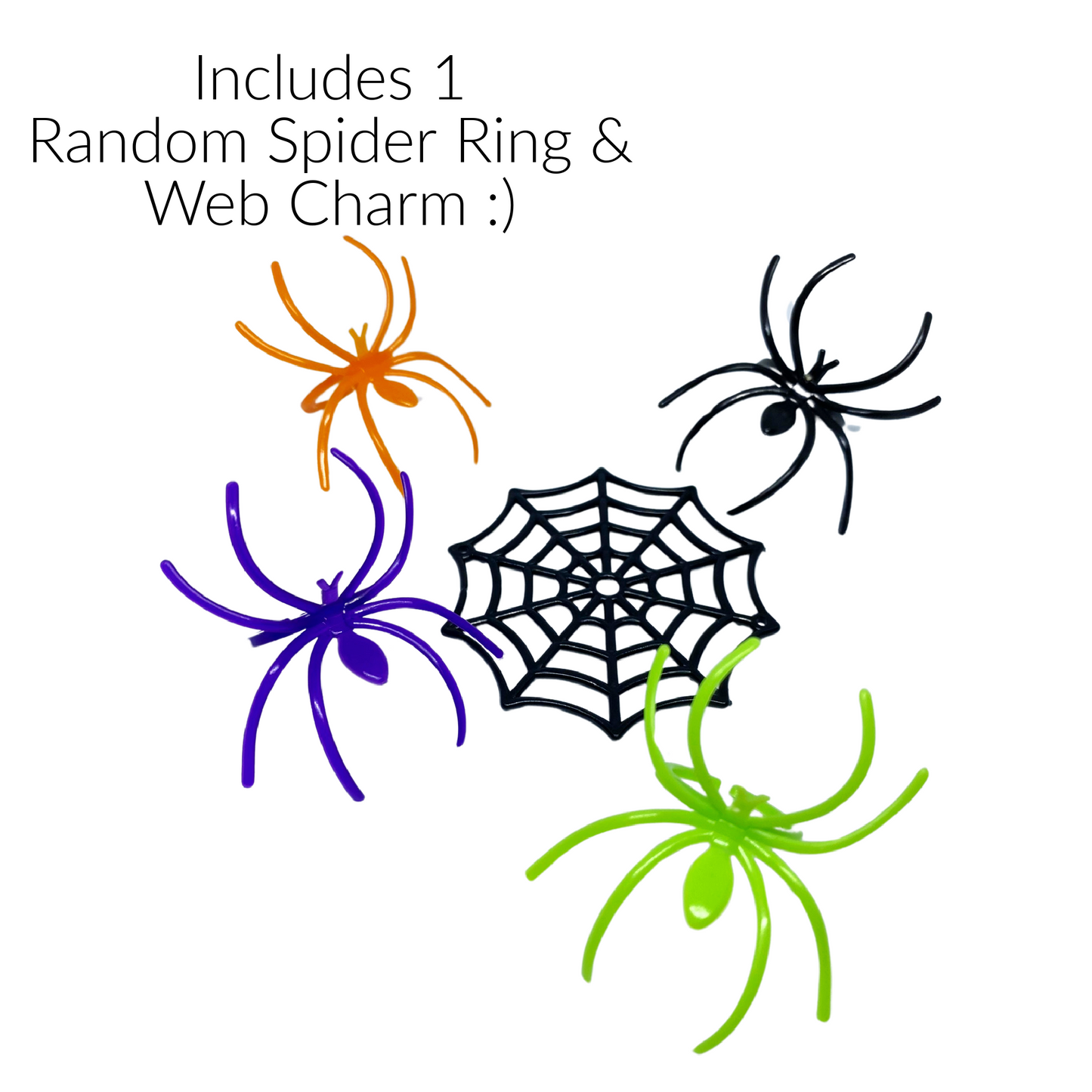 Floam Clear Slime "Spidey Webs" SCENTED crunchy ASMR foam beads Halloween slime with charm