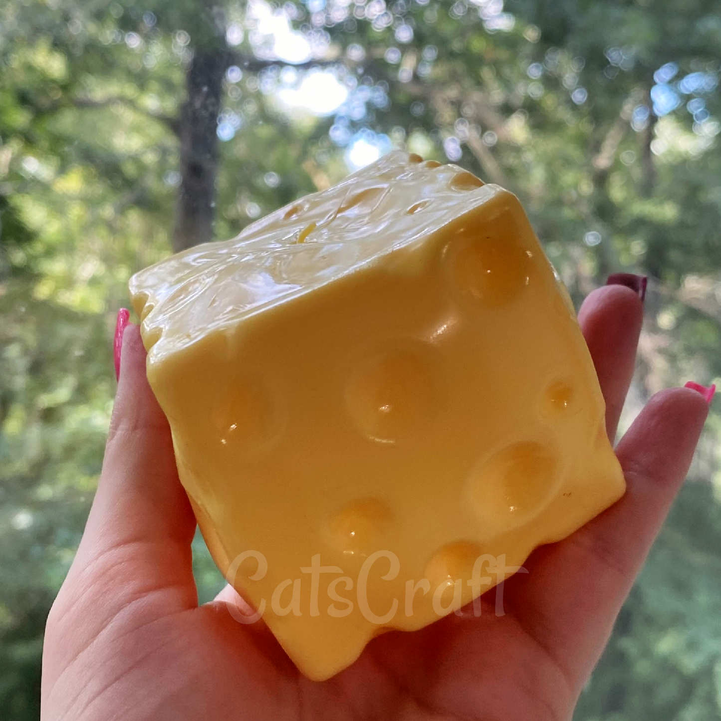 Vaseline Cheese Cube Squishy Fidget Toy