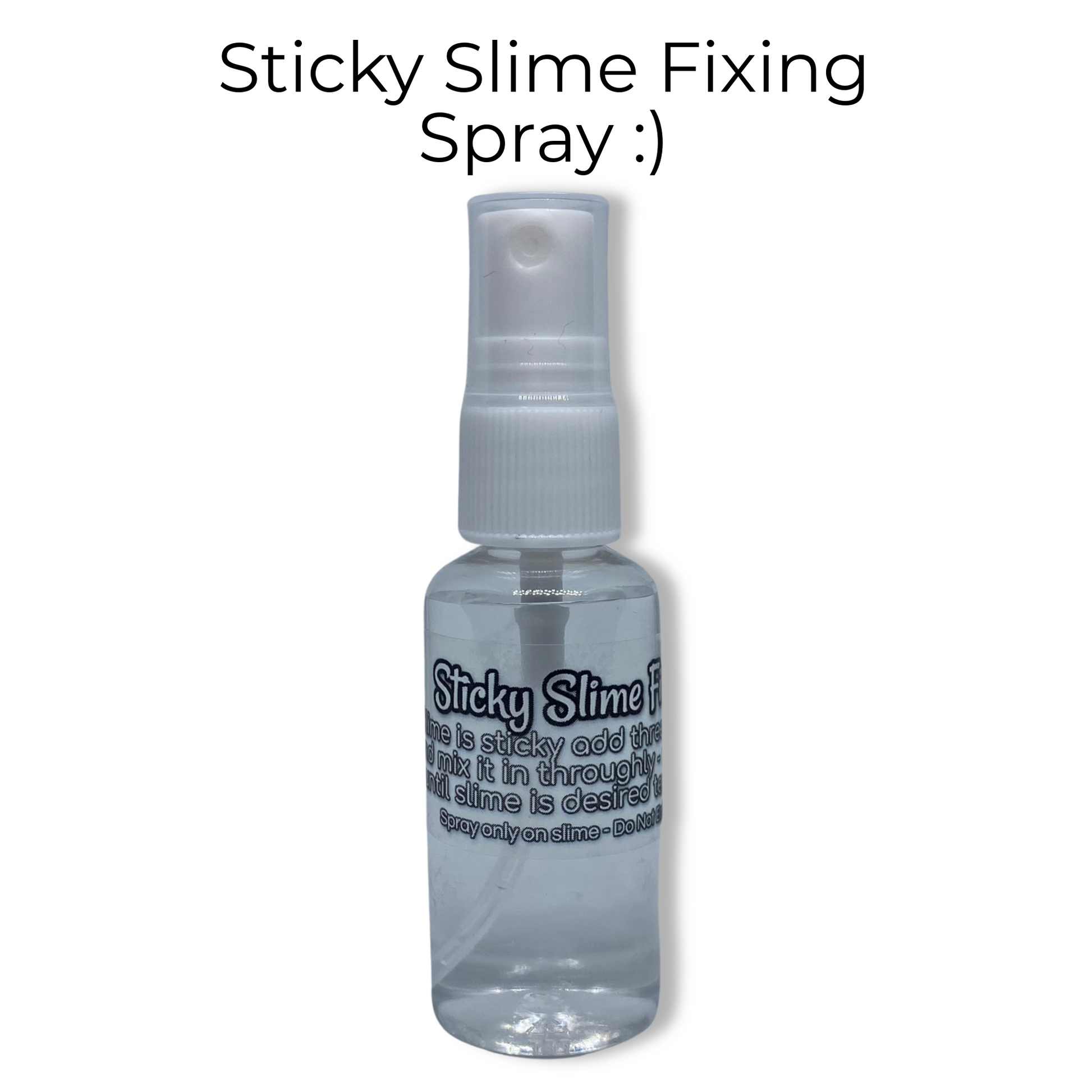 Sticky Slime Fixer Activator Spray Bottle 1 oz Borax solution Travel S –  CatsCraftSlime