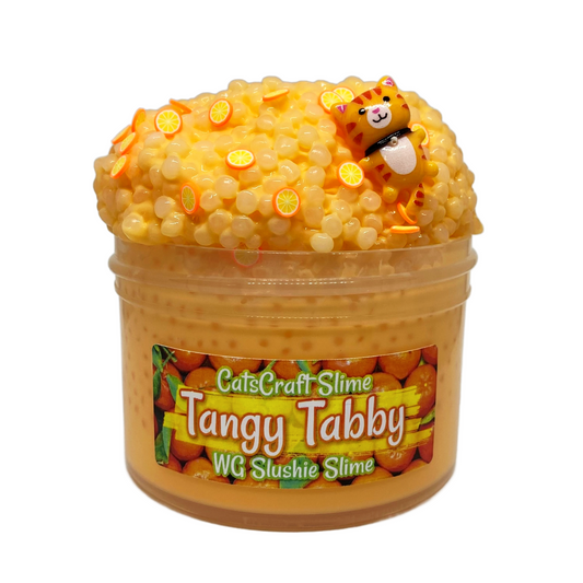 "Tangy Tabby" - White glue Slushie Slime