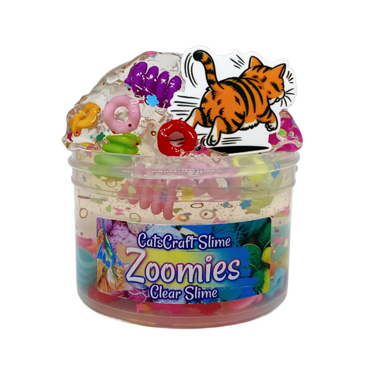 "Zoomies" - Clear Slime