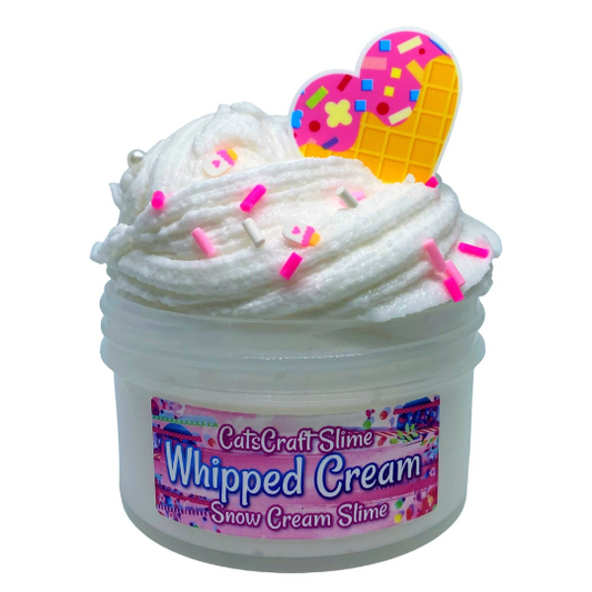 Snow Cream Slime "Whipped Cream" Sprinkles Scented Charm Inflating Soft