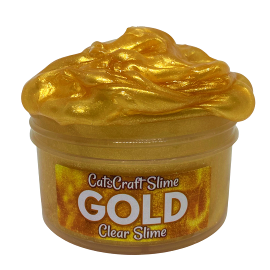 SCENTED Slime GOLD Pigmented Stretchy Clear Satisfying Slime ASMR
