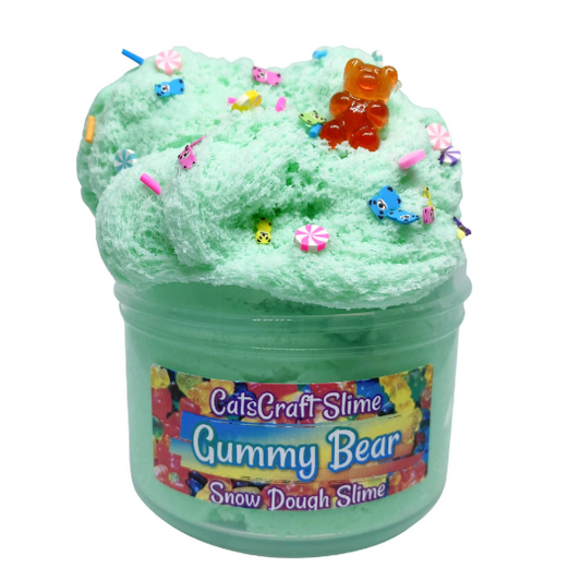 Snow Dough Slime "Gummy Bear" Scented Slime Charm ASMR