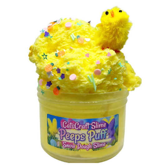 peeps puff snow dough slime