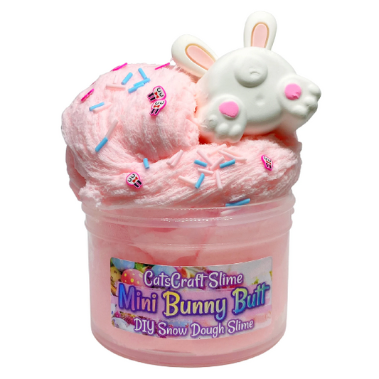 DIY Snow Dough Slime "Mini Bunny Butt" Scented Clay Easter Slime Kit Charm ASMR
