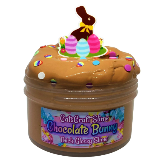 Thick Glossy Slime "Chocolate Bunny" SCENTED Easter Slime
