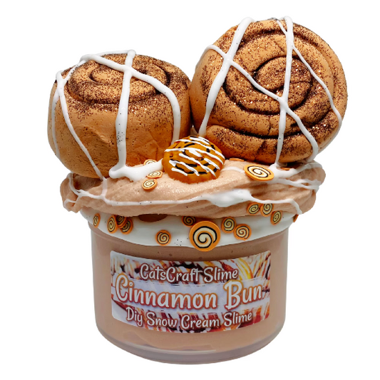 Cinnamon Bun DIY Snow Cream Slime