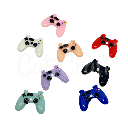 25 Game Controllers Mixed Colors Resin Flat Back Charms